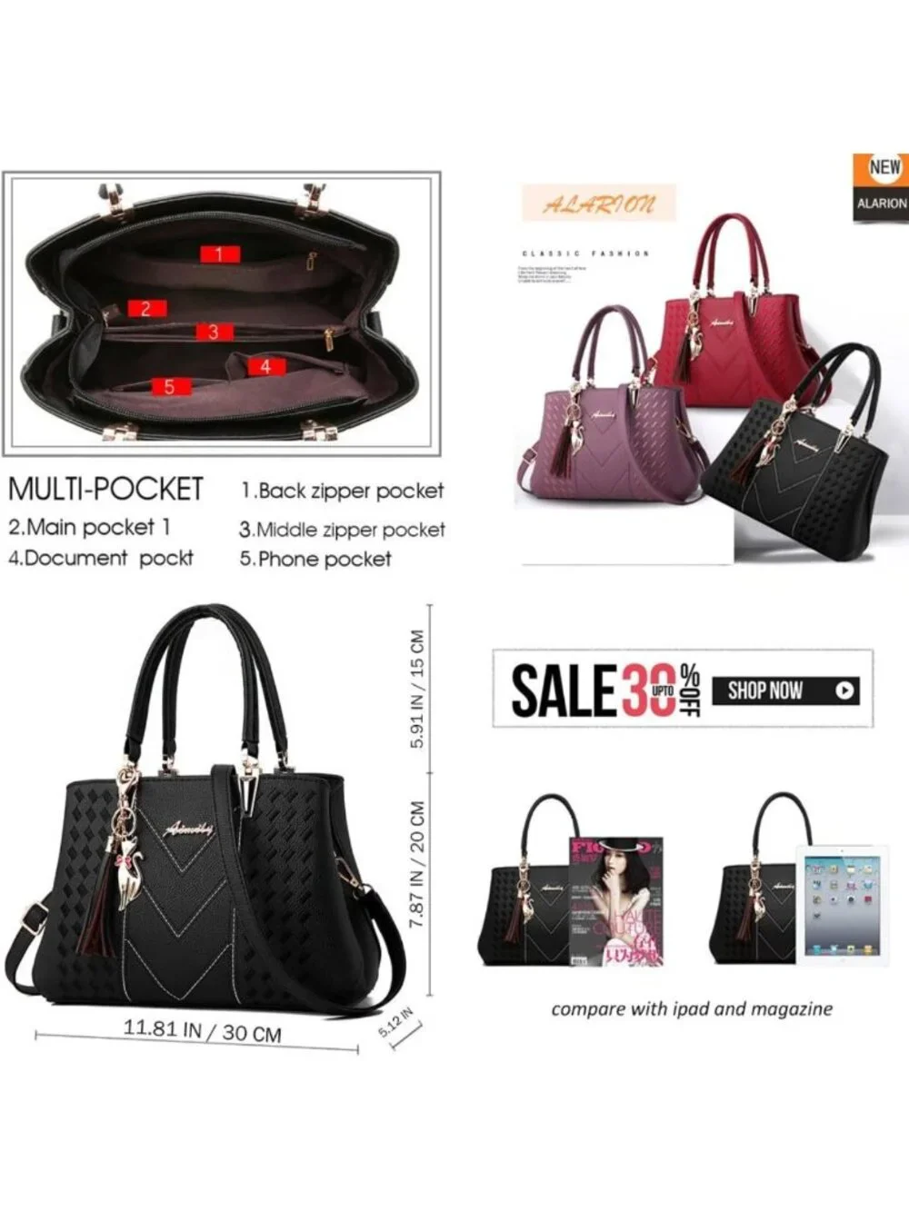 Stylish Women's Shoulder Bag - Versatile Satchel Tote Purse for Everyday Use